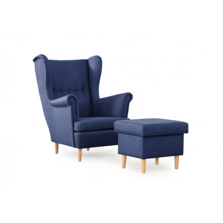 Podnóżek Pufa Savio Granatowy