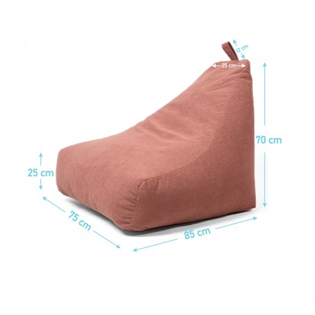 Pufa Worek z Oparciem Pudrowy Róż TILT
