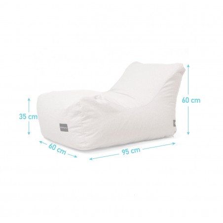 Pufa Worek z Oparciem Szara REST