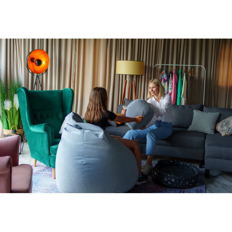 PUFA FOTEL ARA XXXL + podnóżek, niska cena - domyou