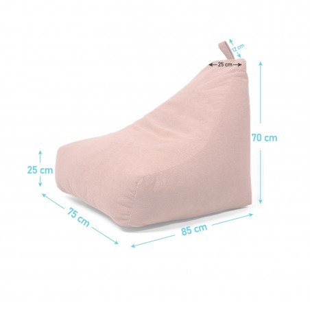 Pufa Worek z Oparciem Szara TILT