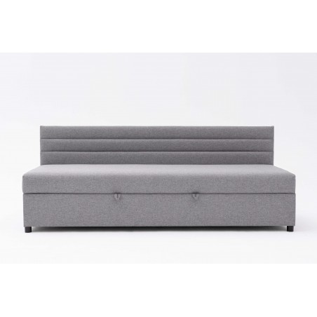 Tapczan FENIKS 120x200 z Pojemnikiem i Oparciem Szary