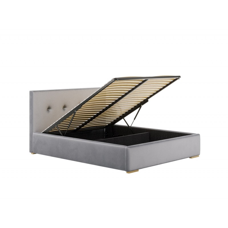 Łóżko Tapicerowane LUNA 160x200 Z Pojemnikiem