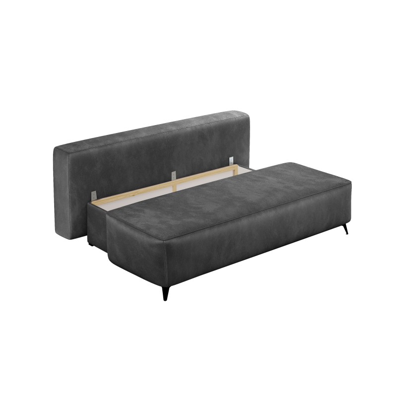 Kanapa z Funkcją Spania Rozkładana MIRA 3-osobowa, Ciemnoszara