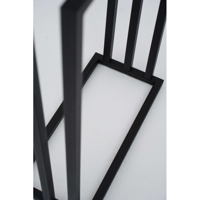 Stojak Na Ręczniki BROK, Wieszak Łazienkowy Trzypoziomowy, 3-ramienny, Czarny Industrialny, Loft