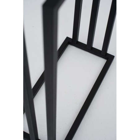 Stojak Na Ręczniki BROK, Wieszak Łazienkowy Trzypoziomowy, 3-ramienny, Czarny Industrialny, Loft