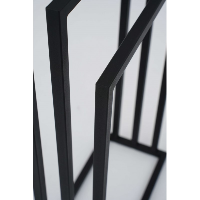 Stojak Na Ręczniki BROK, Wieszak Łazienkowy Trzypoziomowy, 3-ramienny, Czarny Industrialny, Loft