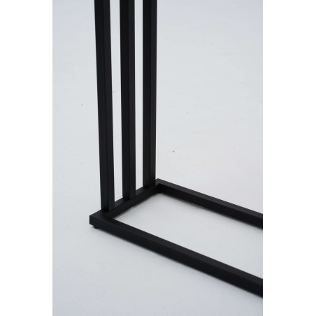 Stojak Na Ręczniki BROK, Wieszak Łazienkowy Trzypoziomowy, 3-ramienny, Czarny Industrialny, Loft