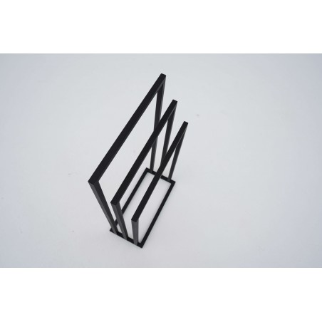 Stojak Na Ręczniki BROK, Wieszak Łazienkowy Trzypoziomowy, 3-ramienny, Czarny Industrialny, Loft