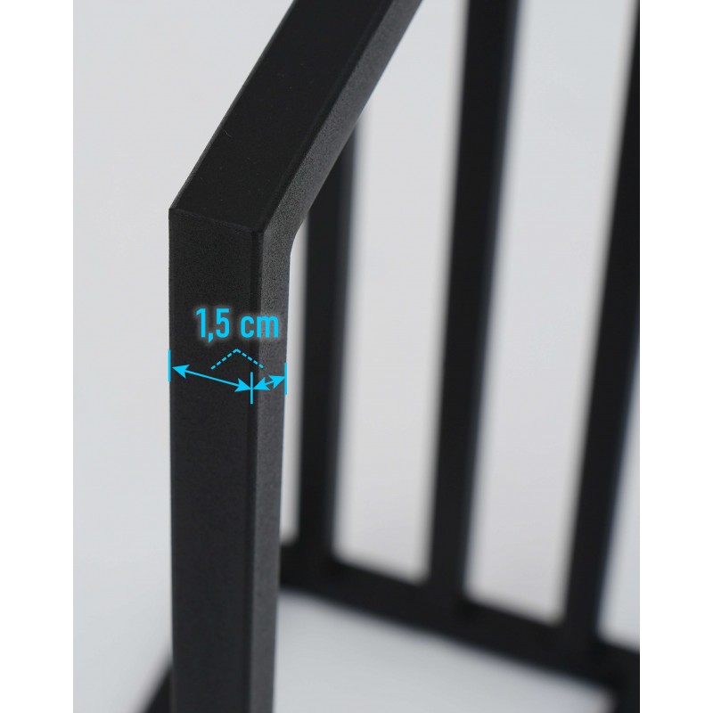 Stojak Na Ręczniki BROK, Wieszak Łazienkowy Trzypoziomowy, 3-ramienny, Czarny Industrialny, Loft