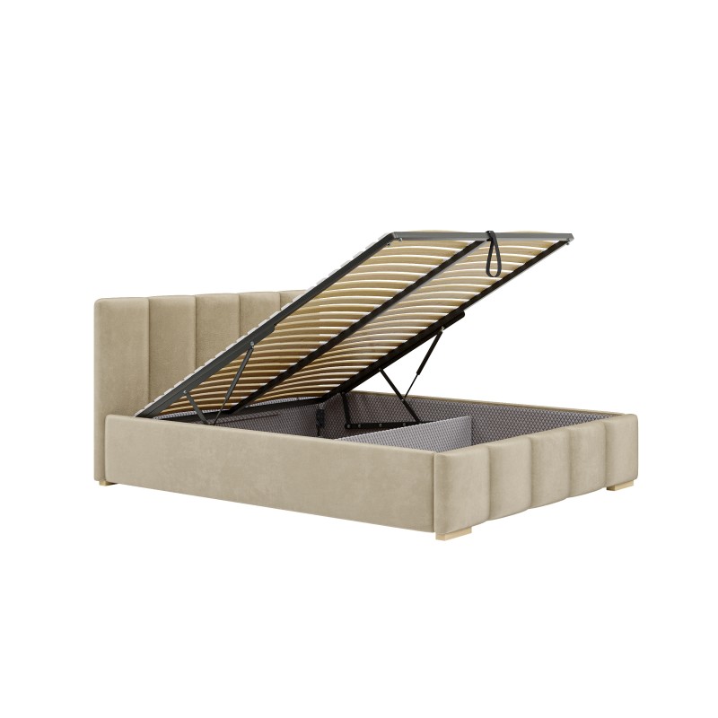 Łóżko tapicerowane Panama pikowane - Domyou