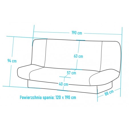 Wersalka do Spania RIO Rozkładana