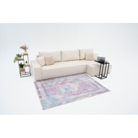 Narożnik Beżowy BORA XL z Funkcją Spania, Rozkładany, Sztruksowy, L-kształtny