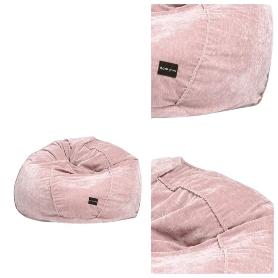 Pufa Worek Pudrowy Róż SACO