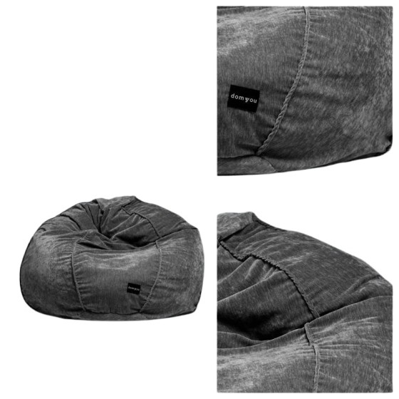 Pufa Worek Ciemnoszara Loft SACO