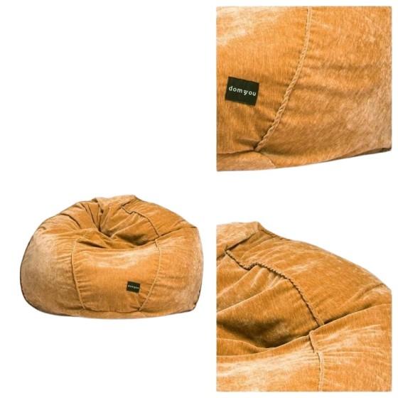 Pufa Worek Żółta SACO