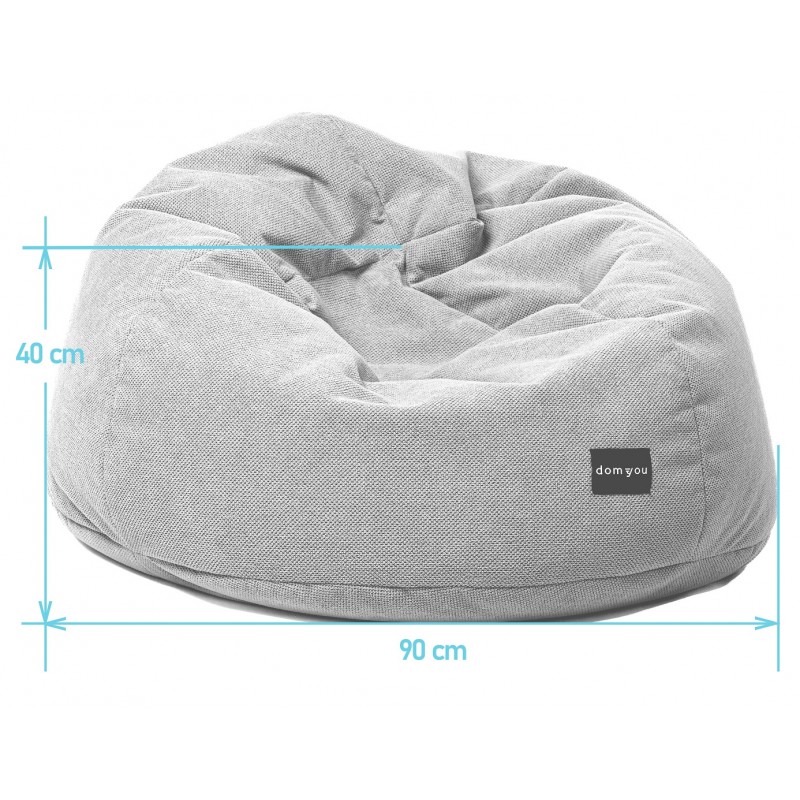 Pufa Worek Szara Na Balkon Dla Dzieci PREMIUM NEST L