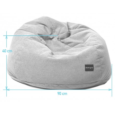 Pufa Worek Szara Na Balkon Dla Dzieci PREMIUM NEST L