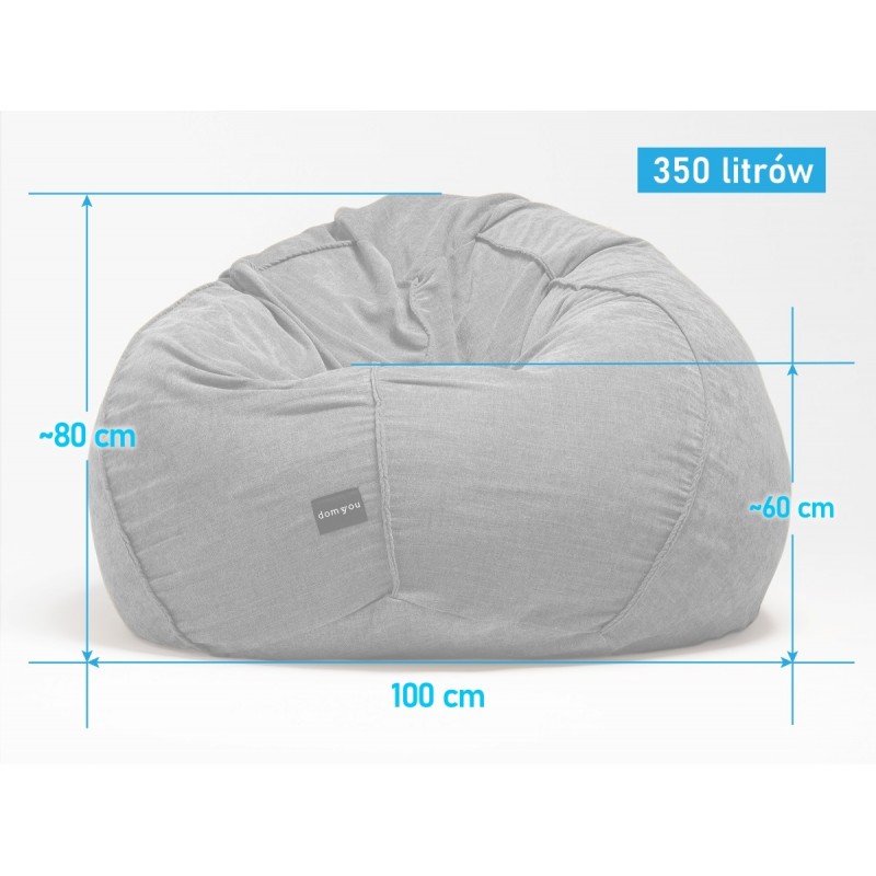 Pufa Worek Granatowa Do Ogrodu PREMIUM SACO