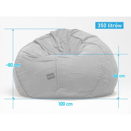 Pufa Worek Granatowa Do Ogrodu PREMIUM SACO