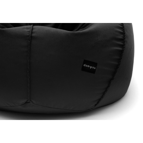 Pufa Worek Czarna Na Zewnątrz PREMIUM SACO