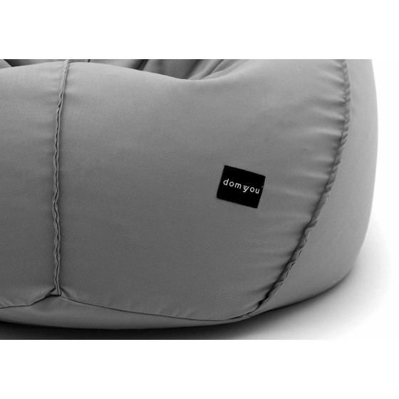 Pufa Worek Jasnoszara Na Zewnątrz PREMIUM SACO