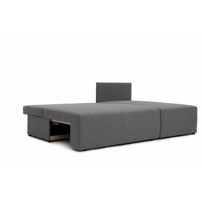 Narożnik BORA L Bez Podłokietników 3-osobowy z Funkcją Spania Rozkładany Plecionka