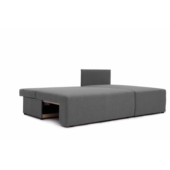 Narożnik BORA L Bez Podłokietników 3-osobowy z Funkcją Spania Rozkładany Plecionka