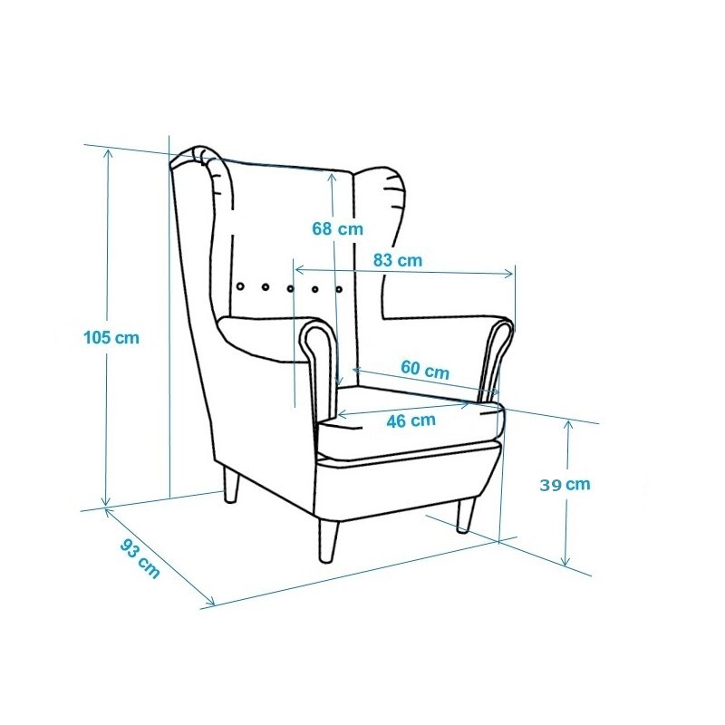 Fotel uszak z podnóżkiem od producenta, niska cena - Domyou