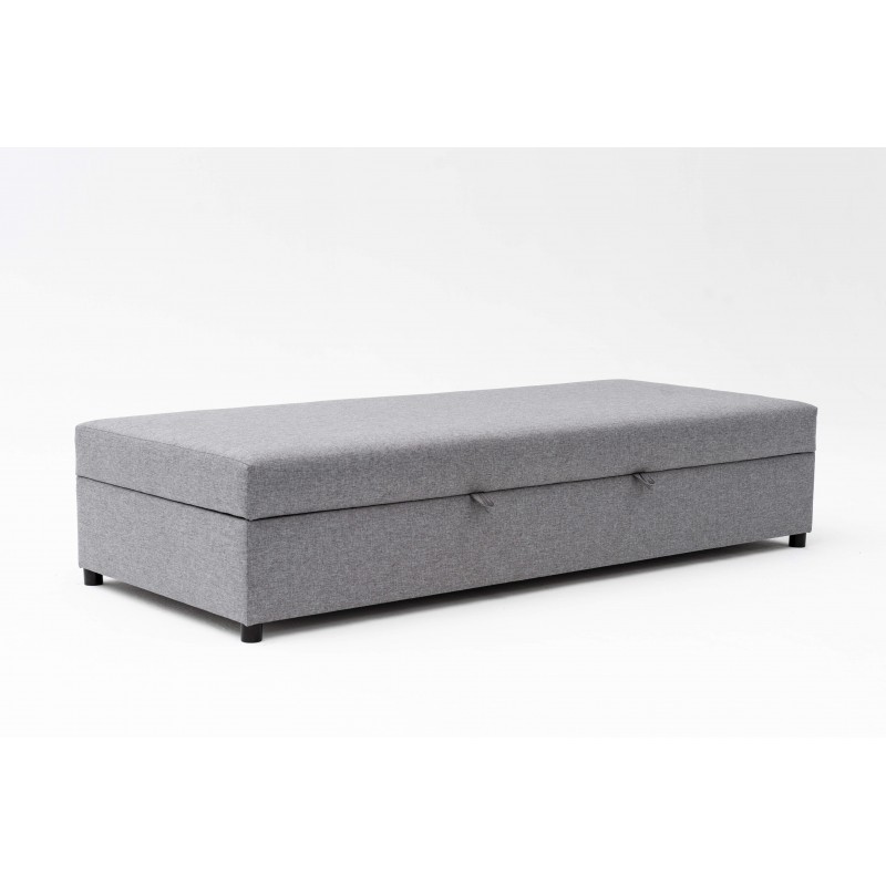 Tapczan FENIKS 100x200 Łóżko z Pojemnikiem Szary