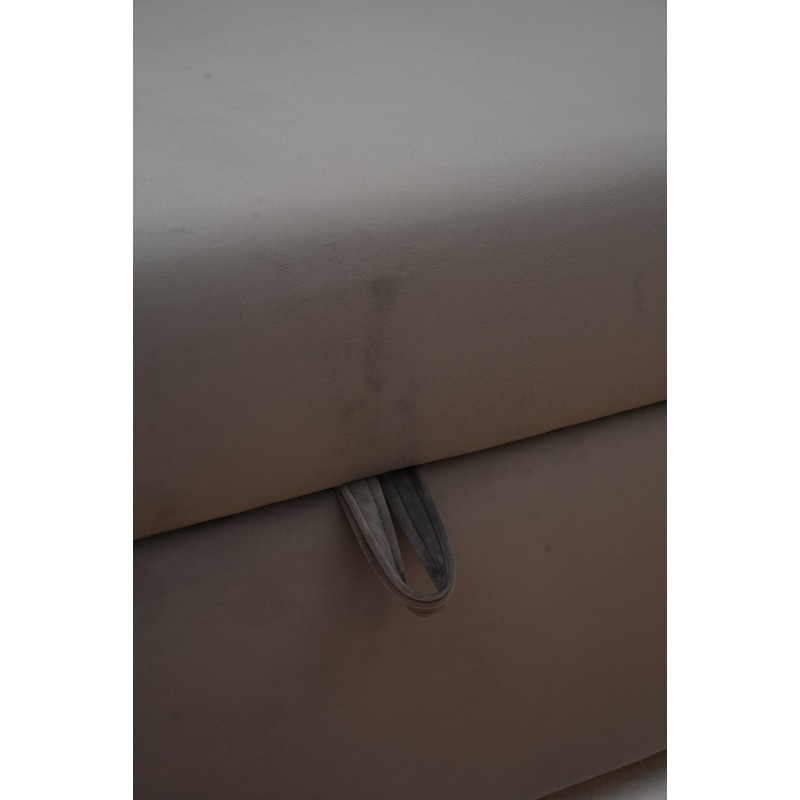 Tapczan FENIKS 100x200 z Pojemnikiem Szary Welur