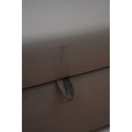 Tapczan FENIKS 100x200 z Pojemnikiem Szary Welur