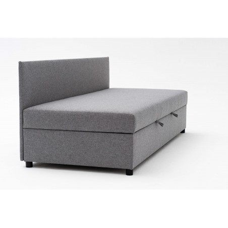 Tapczan FENIKS 100x200 z Pojemnikiem i Oparciem Szary