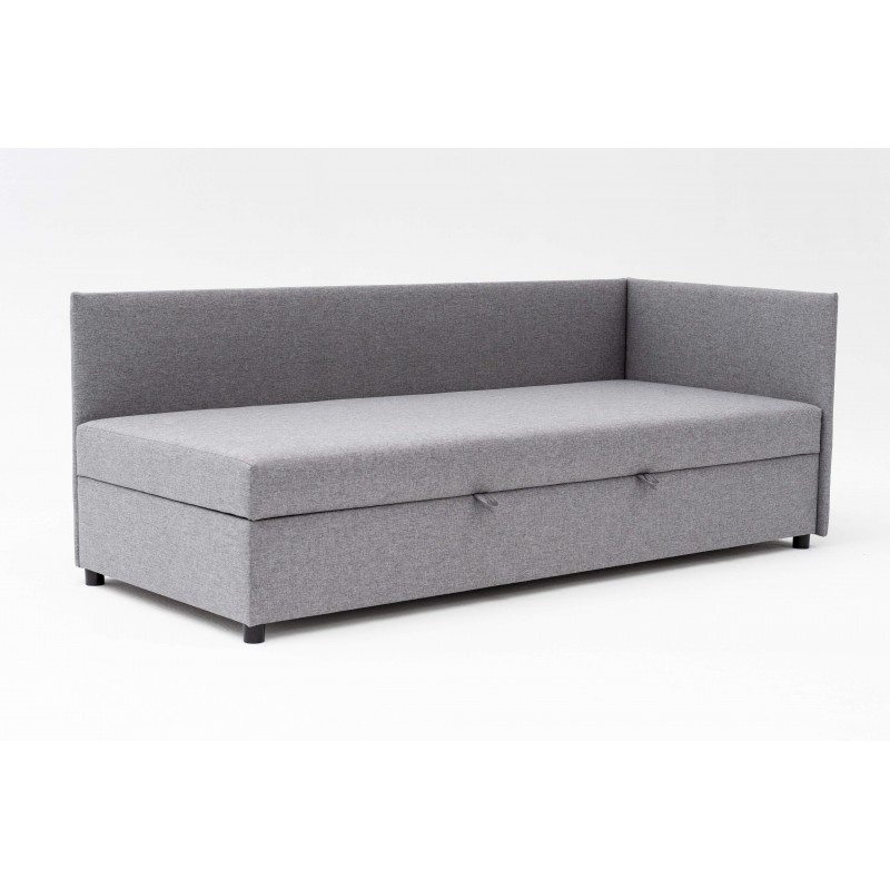 FENIKS 100x200 z Pojemnikiem Bokiem i Oparciem Szary