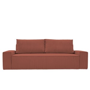 Kanapa Do Salonu z Funkcją Spania Bora 3-osobowa z Pojemnikiem Sztruksowa