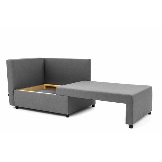 Tapczan Dziecięcy KIDO Z Funkcją Spania Szary