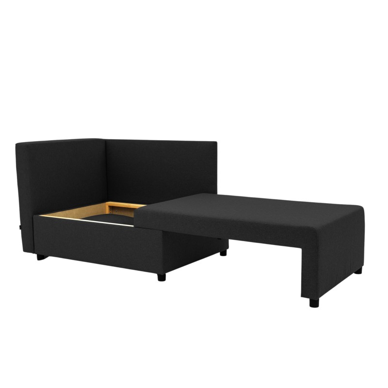 Tapczan Dziecięcy KIDO Z Funkcją Spania Ciemnoszary