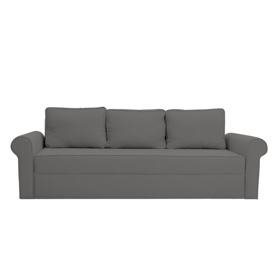 Kanapa z Funkcją Spania LIVI 3-osobowa z Pojemnikiem Szara