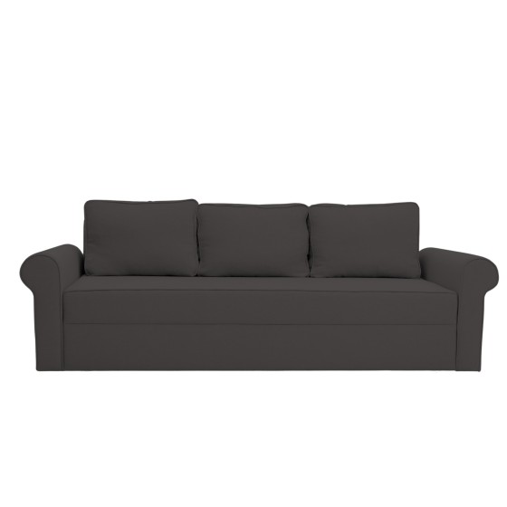 Kanapa 3-osobowa Z Pojemnikiem I Funkcją Spania LIVI Ciemnoszara