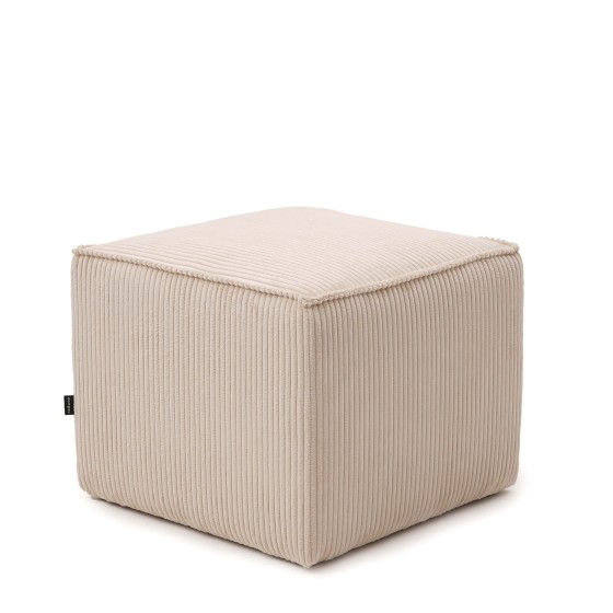 Pufa BORA 50x50 Beżowa Sztruks