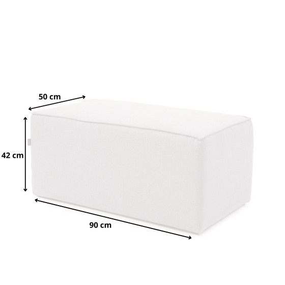 Pufa BORA 90x50 Szara