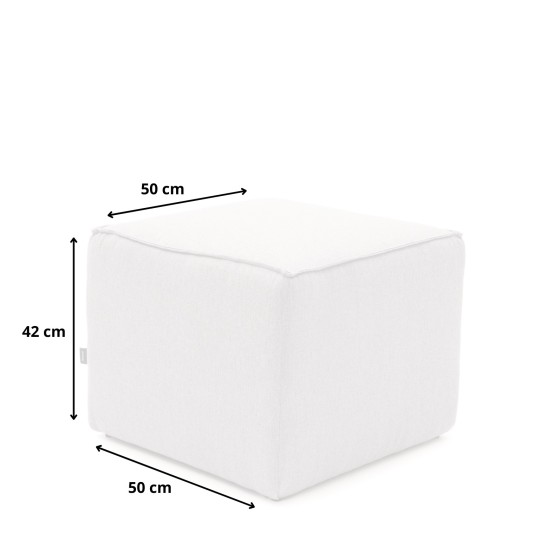 Pufa BORA 50x50 Szara Szenil