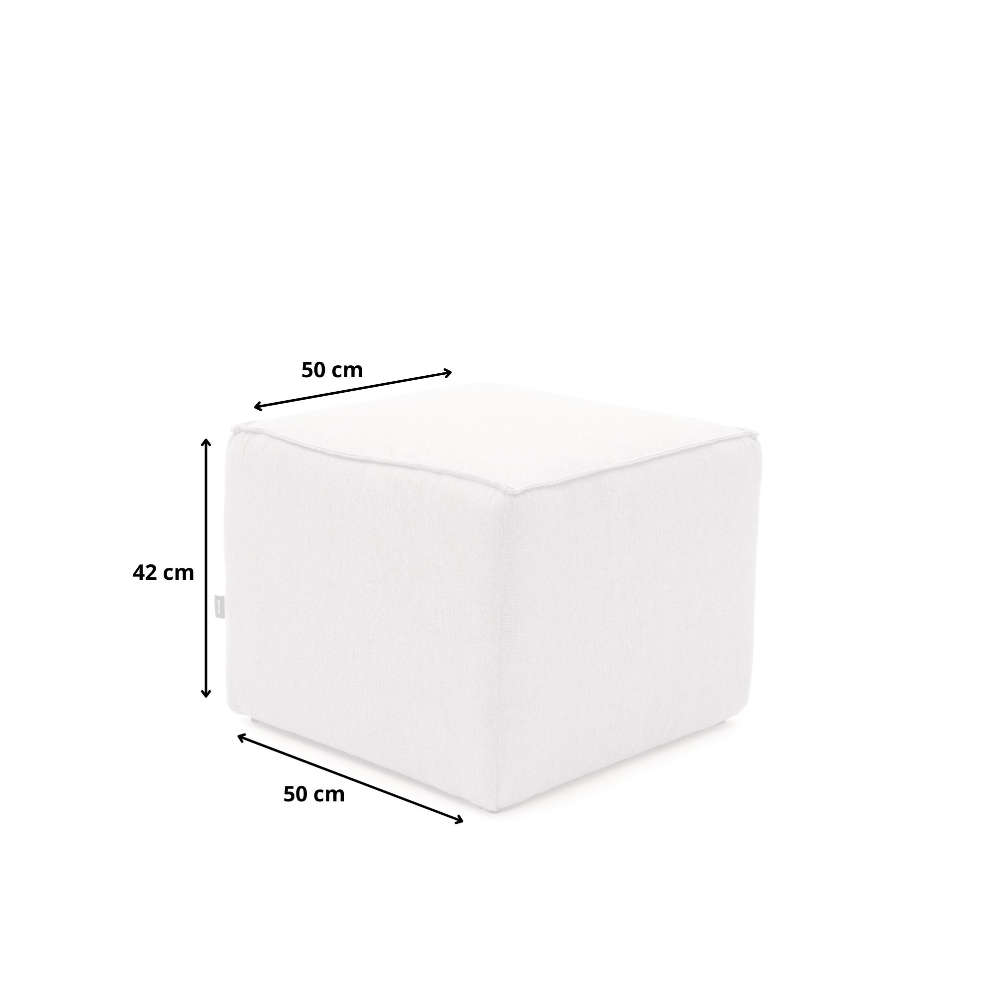 Pufa BORA 50x50 Szara