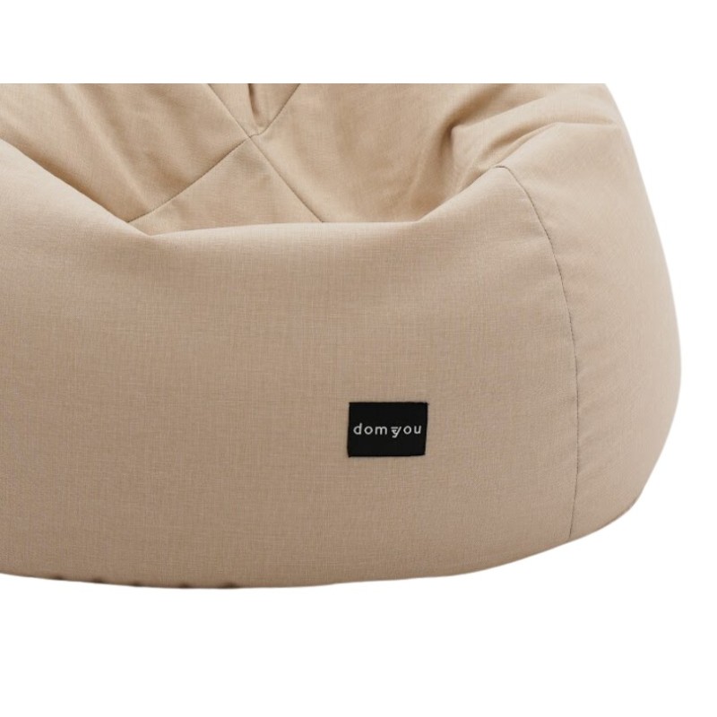 Pufa Worek Beżowa Na Zewnątrz Dla Dzieci PREMIUM NEST M