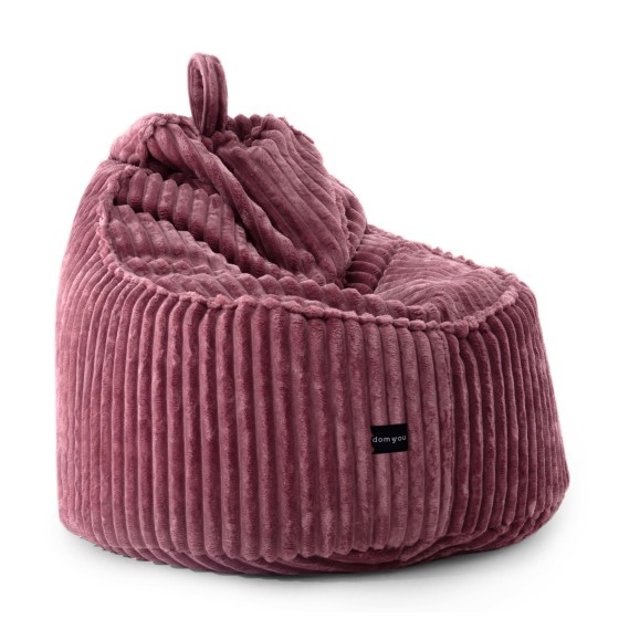 Pufa Worek Z Oparciem Bordowa Gruby Sztruks ALTI