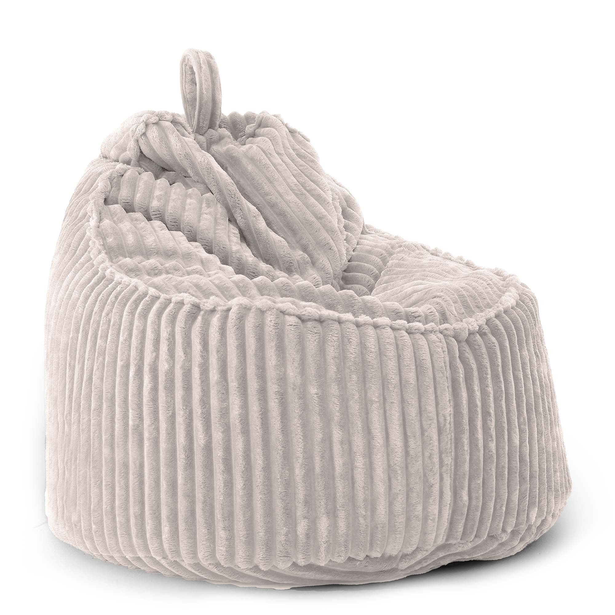 Pufa Worek Z Oparciem Beżowa Gruby Sztruks ALTI