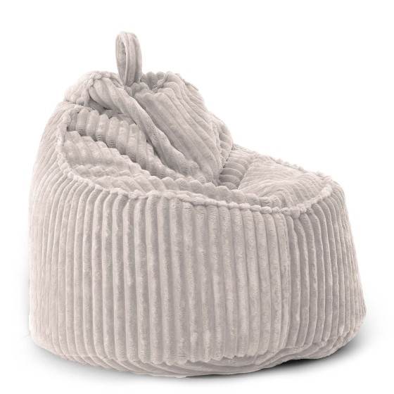 Pufa Worek Z Oparciem Beżowa Gruby Sztruks ALTI