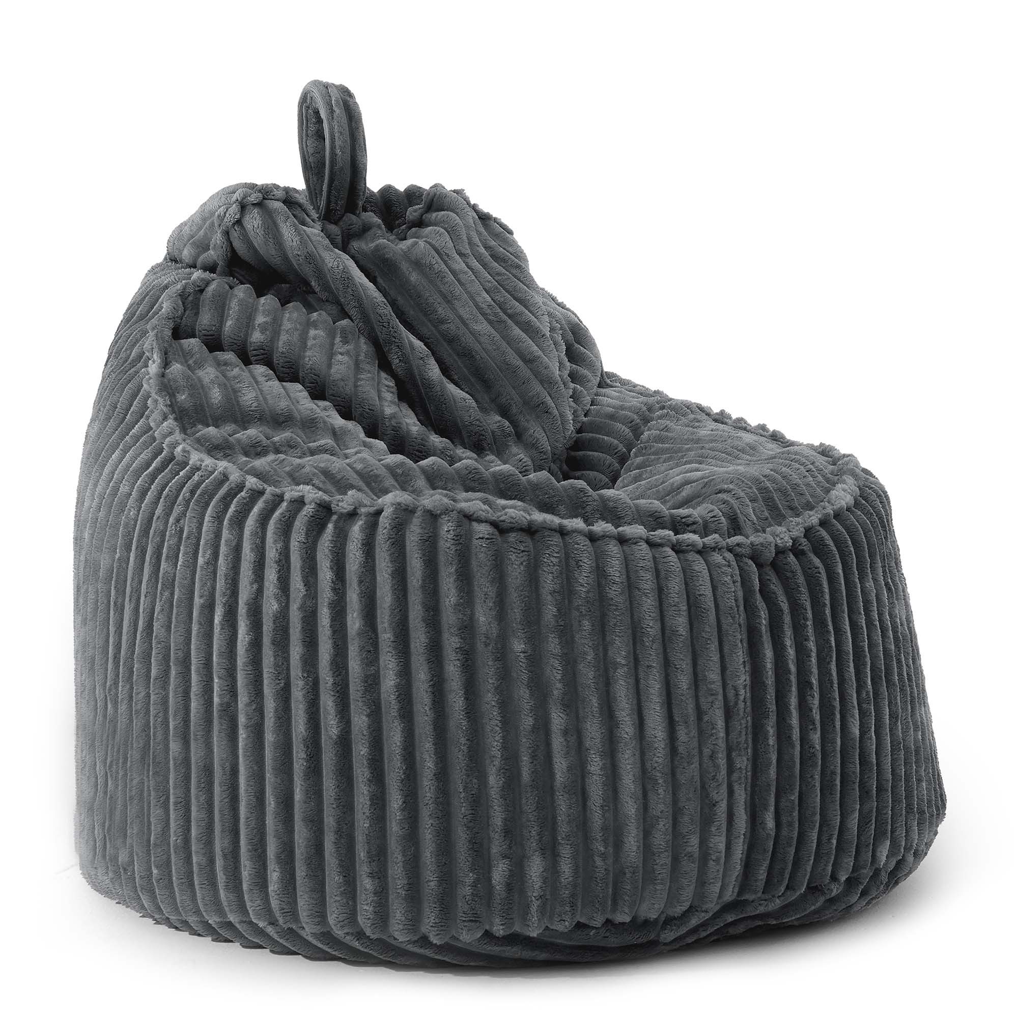 Pufa Worek Z Oparciem Ciemnoszara Gruby Sztruks ALTI