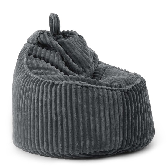Pufa Worek Z Oparciem Ciemnoszara Gruby Sztruks ALTI