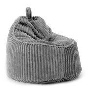 Pufa Worek Z Oparciem Szara Gruby Sztruks ALTI